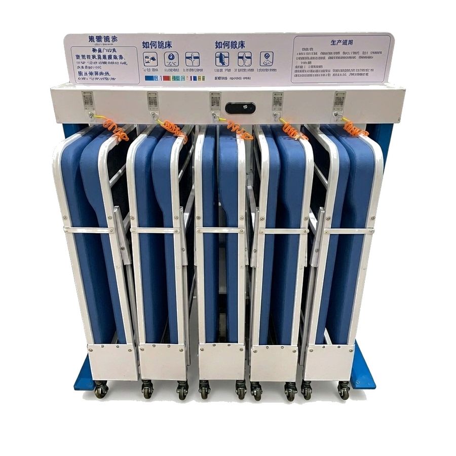 Folding escort bed rack 3
